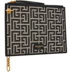 BALMAIN Black Pulse Zipped Pouch