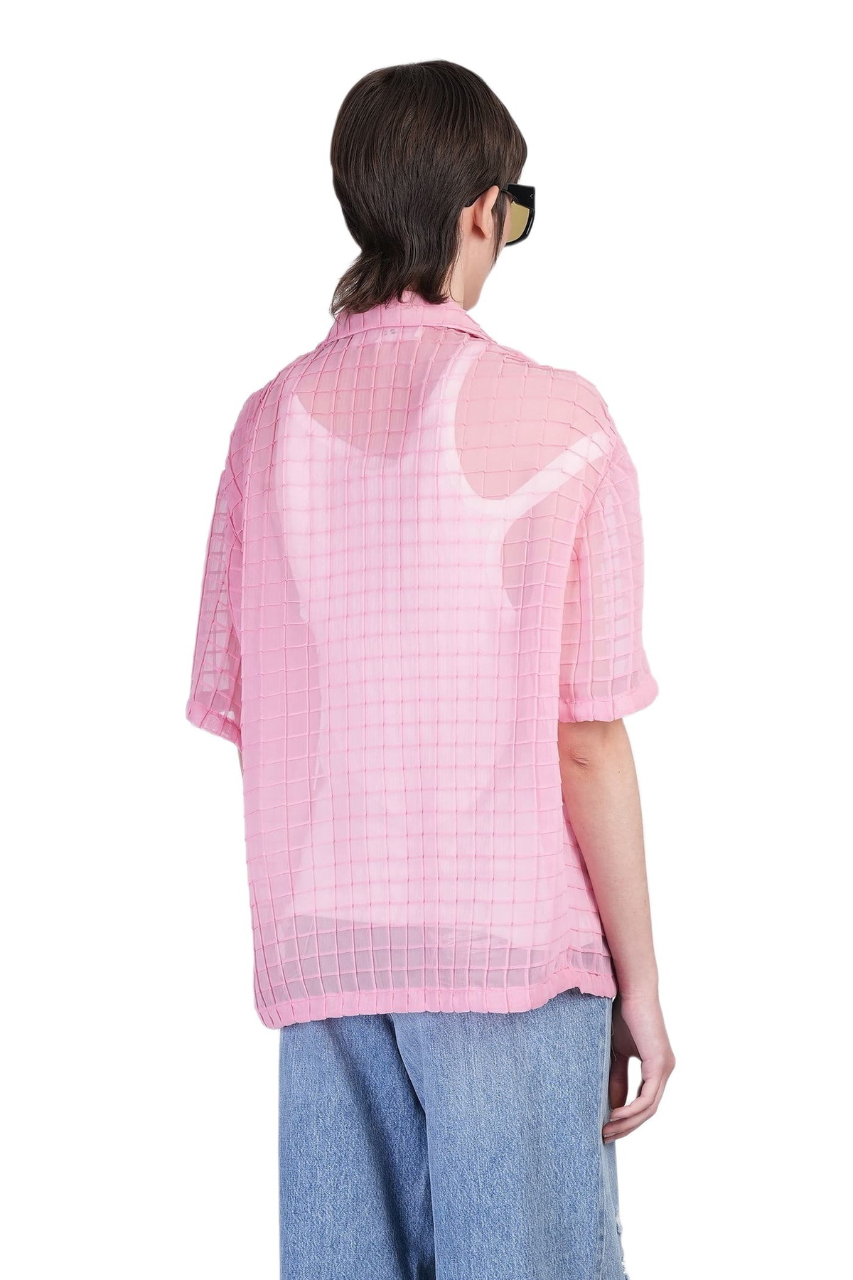 Séfr Sergio Shirt In Rose-pink Polyester