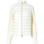 Moncler Women's Padded High Neck Cardigan in White