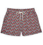 Atalaye - Bakian Short-Length Printed Swim Shorts - Red