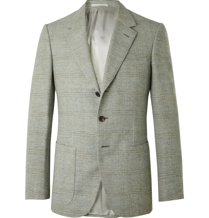 Photo: Kingsman - Conrad Slim-Fit Checked Wool Suit Jacket - Blue