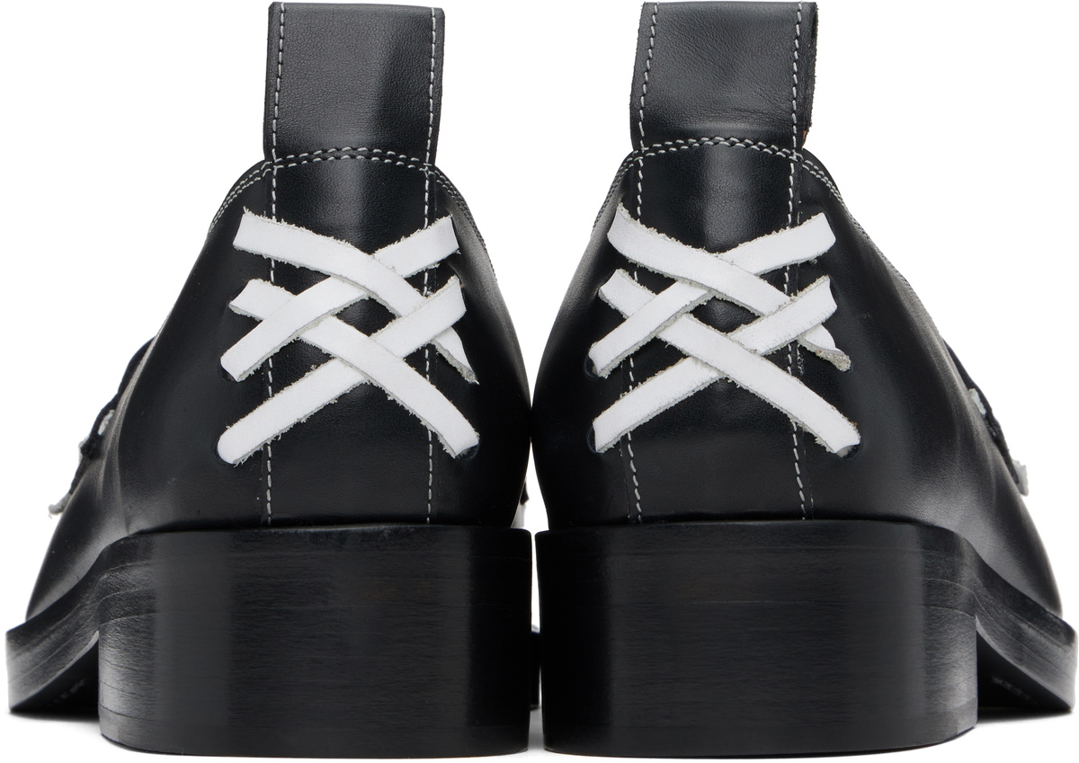 Stefan Cooke Black Leather Loafers