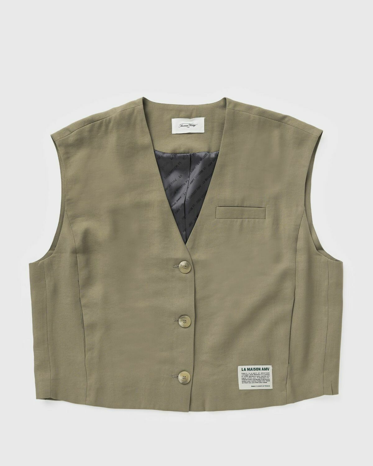 American Vintage LANOW Beige Womens Vest