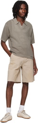 Represent Taupe Beverly Knit Polo