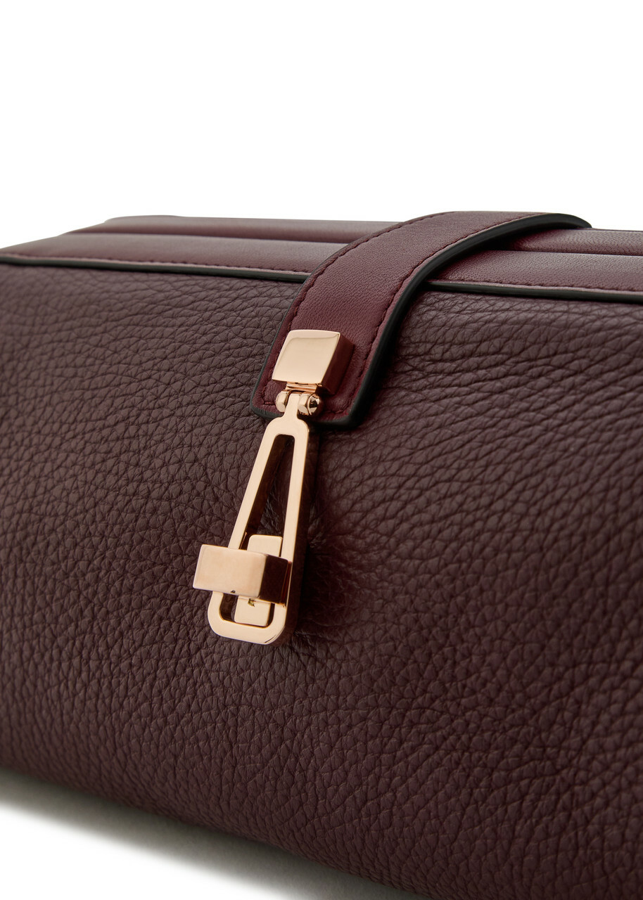 Gabriela Hearst Paola Grained Leather Clutch - Bordeaux - One Size