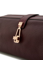 Gabriela Hearst Paola Grained Leather Clutch - Bordeaux - One Size