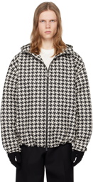 Burberry Black & White Houndstooth Jacket