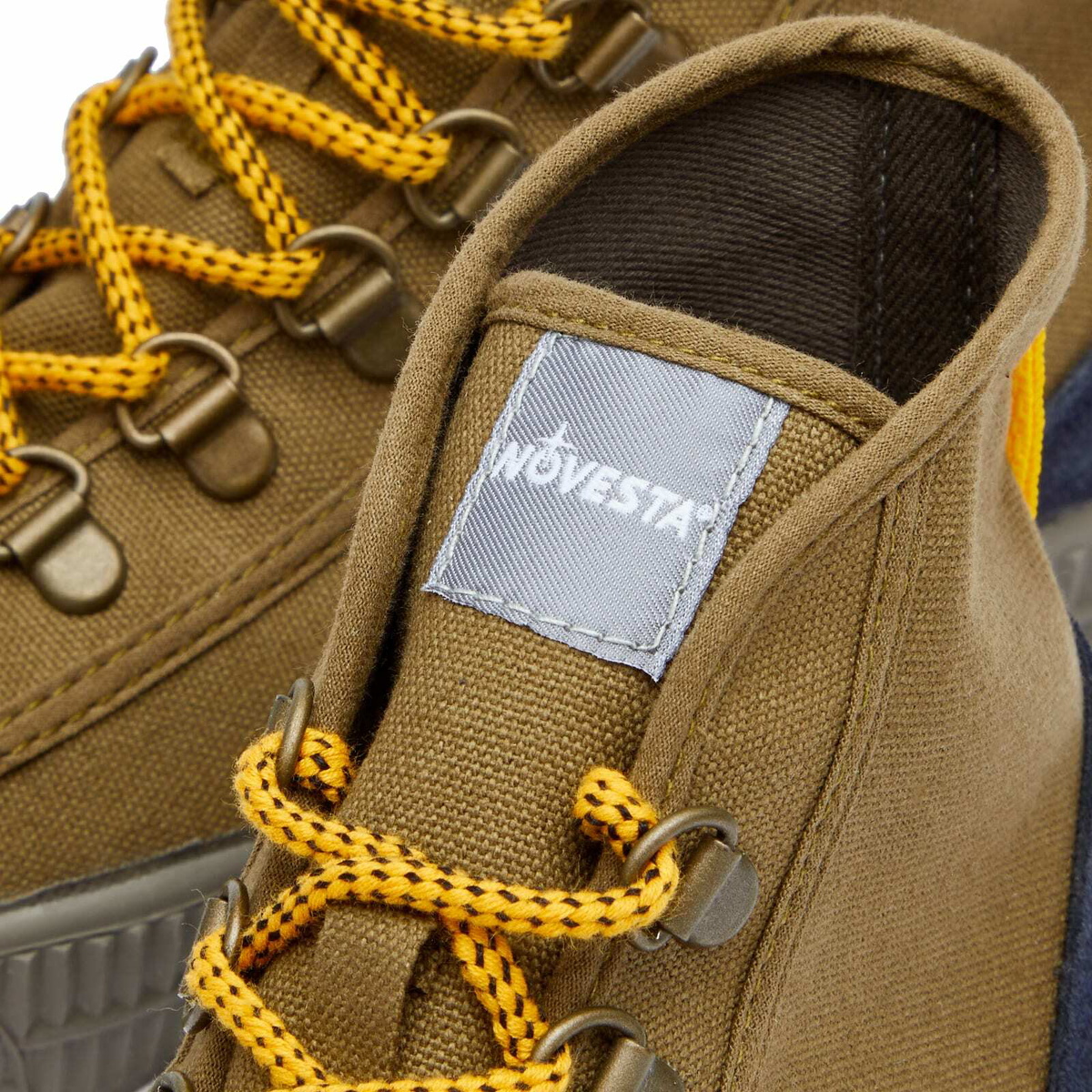 Novesta Star Dribble Hiker Sneakers in Military/Grey Novesta
