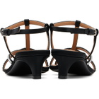 Jil Sander Black Cage Low-Heel Sandals
