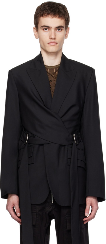 Photo: Parnell Mooney Black Peaked Lapel Blazer