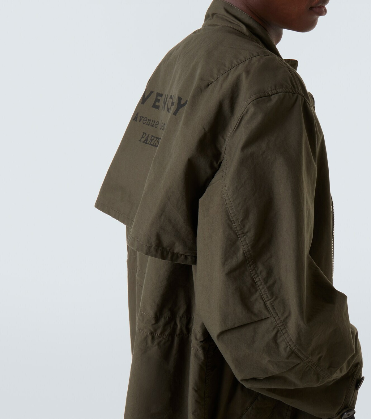 Givenchy Givenchy Stamp cotton-blend raincoat
