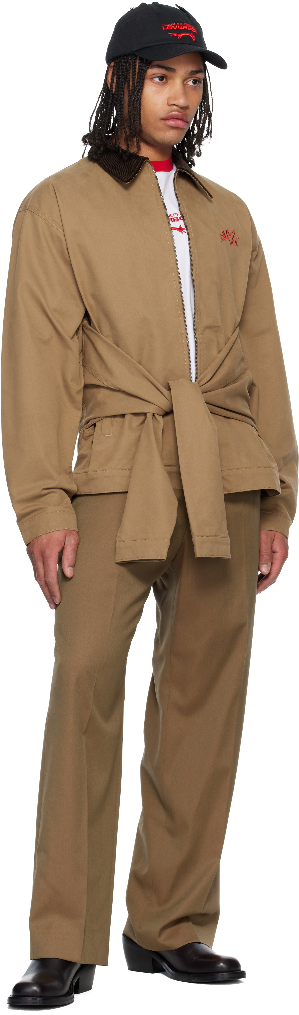 Charles Jeffrey LOVERBOY Tan Hug Jacket