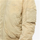 Off-White Men's Diagonal Vintage Bomber Jacket in Sand