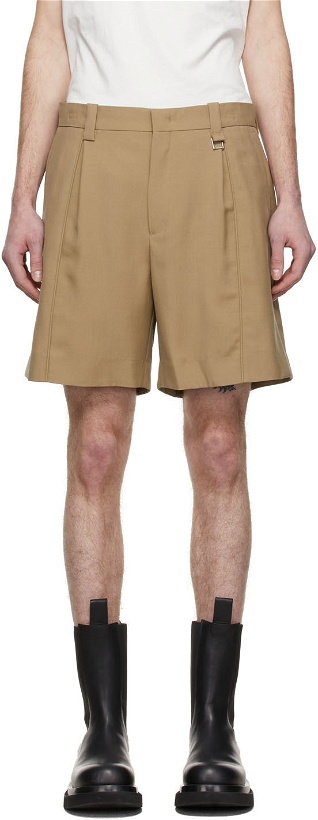 Photo: Wooyoungmi Brown Pleated Shorts