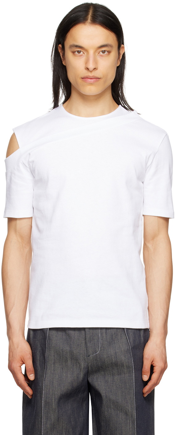 Steven Passaro White Cutout T-Shirt