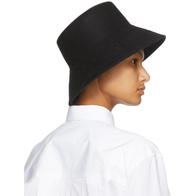 ハット Valentino Garavani Black Felt Bucket Hat Valentino Garavani Black Felt Bucket Hat | italist