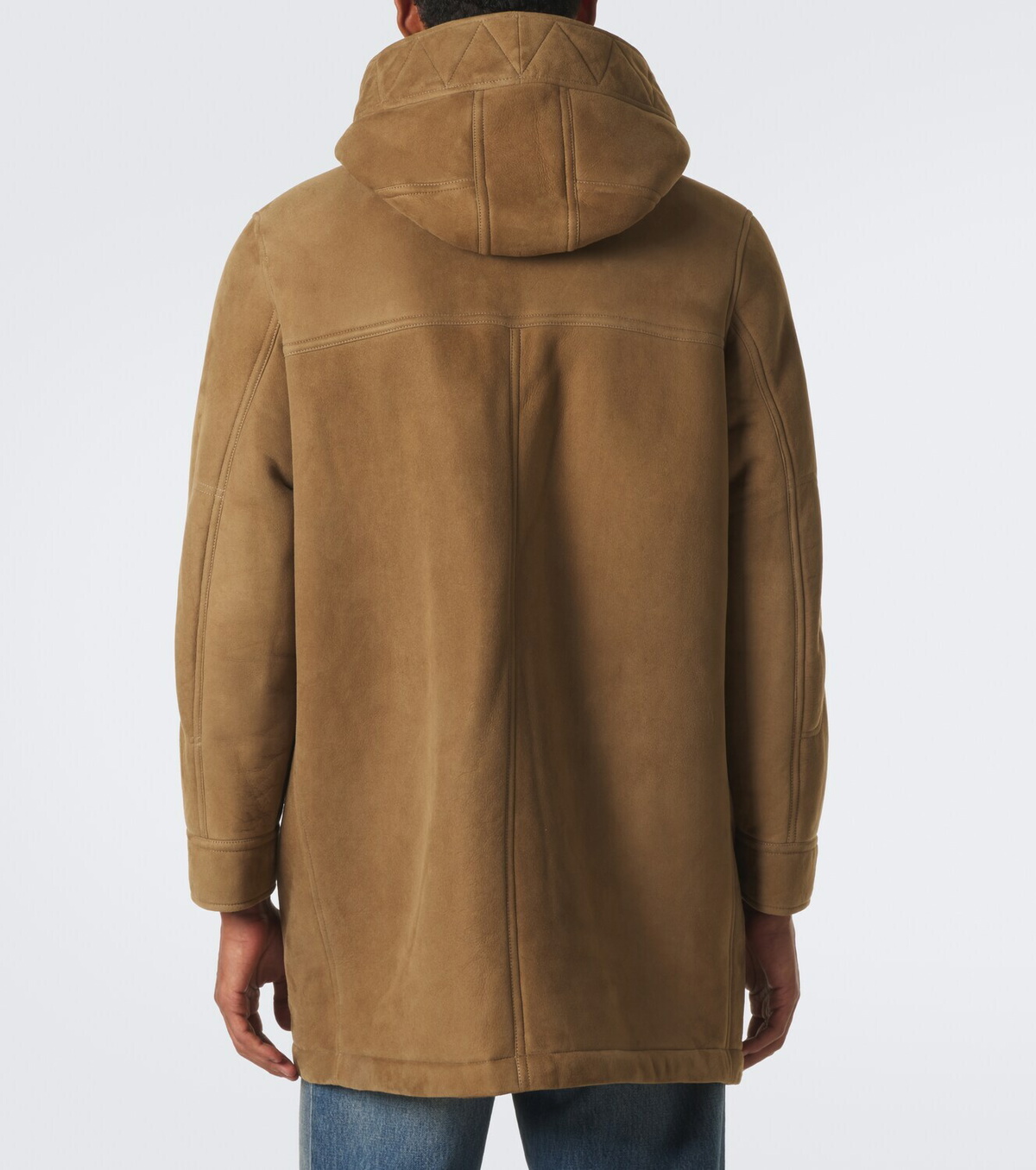 Yves Salomon Hooded shearling-lined suede parka