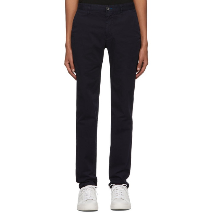 Photo: PS by Paul Smith Navy Slim-Fit Chinos