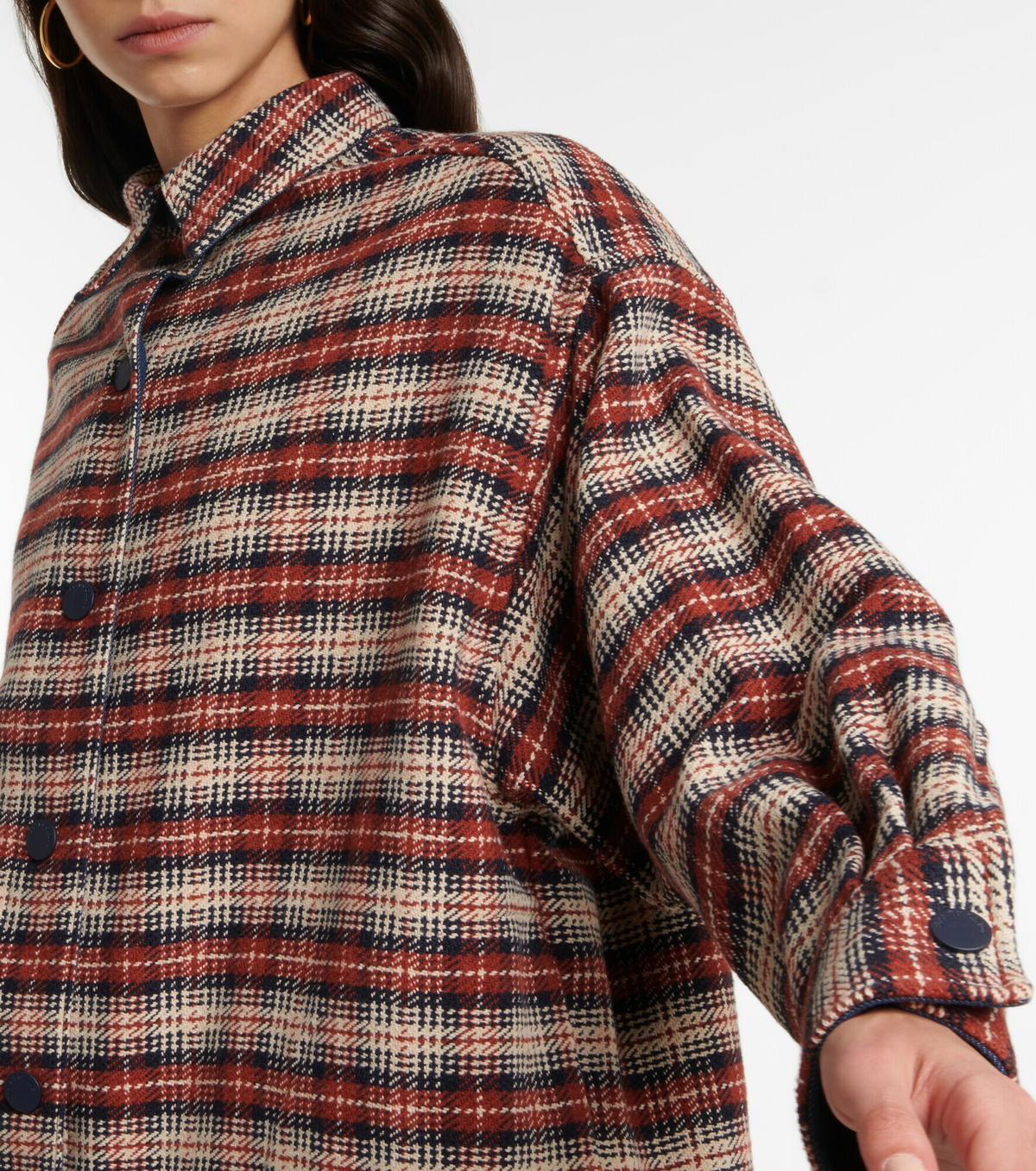 See By Chloe - Checked cotton-blend jacket