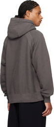 Engineered Garments Gray Fleece Raglan Hoodie