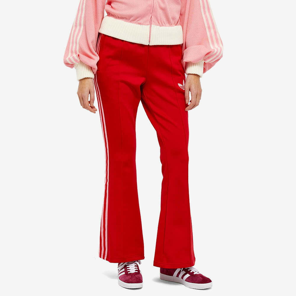 Adidas Women's Adicolor 70s Flared Track Pant in Scarlet adidas