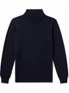 Ghiaia Cashmere - Cashmere Mock-Neck Sweater - Blue