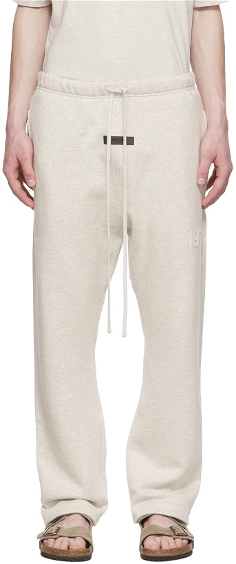 Photo: Fear of God ESSENTIALS Off-White Cotton Lounge Pants