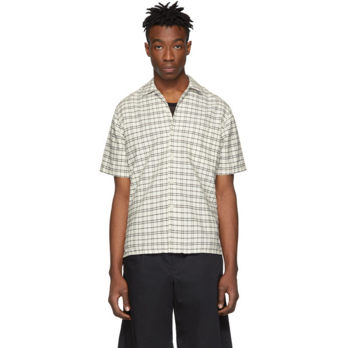 Photo: AMI Alexandre Mattiussi Off-White and Black Check Shirt