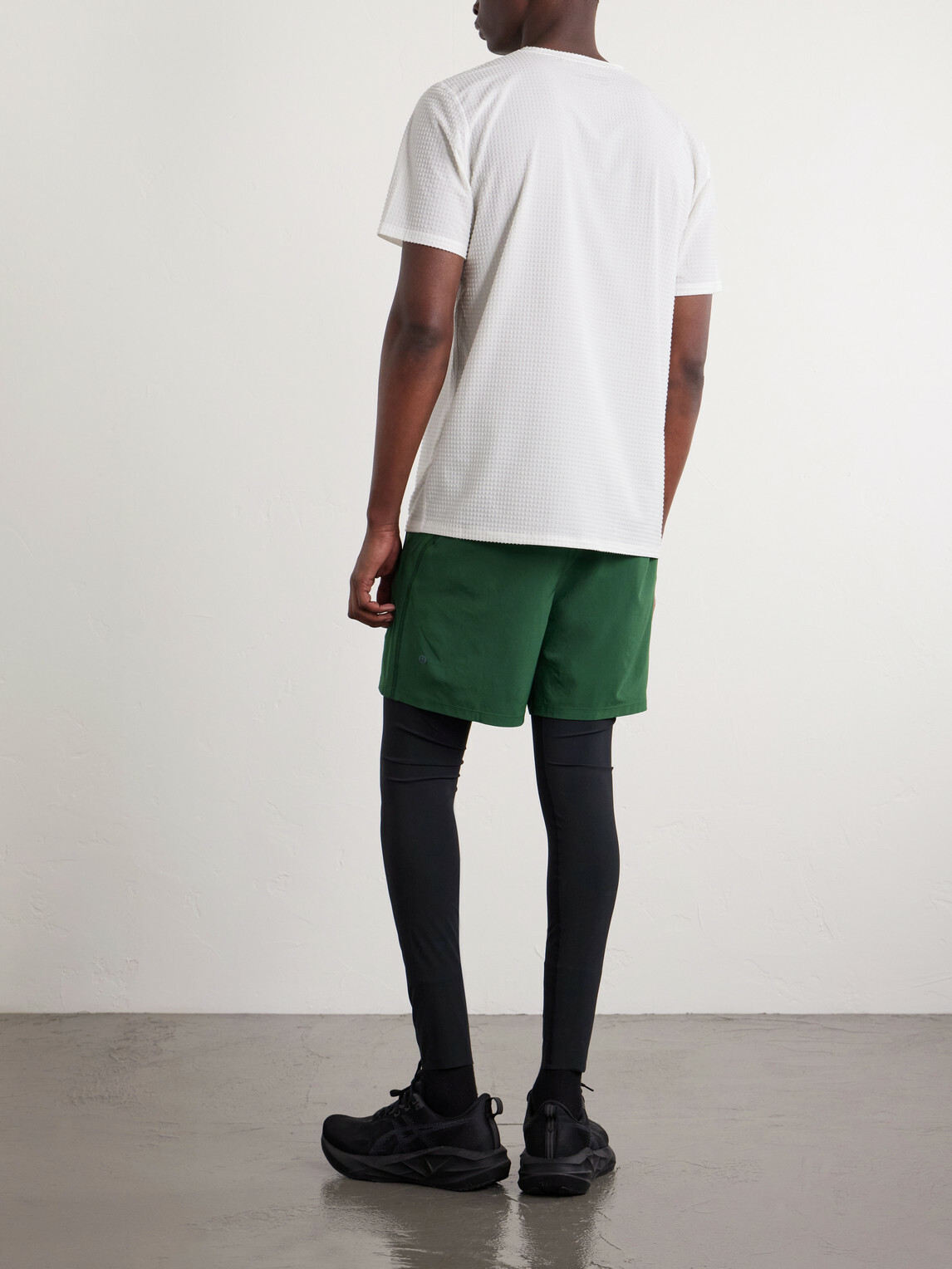 DISTRICT VISION - Performance Lab Textured Stretch-Jersey T-Shirt - White