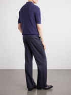 Zegna - Slim-Fit Cotton-Piqué Polo Shirt - Blue