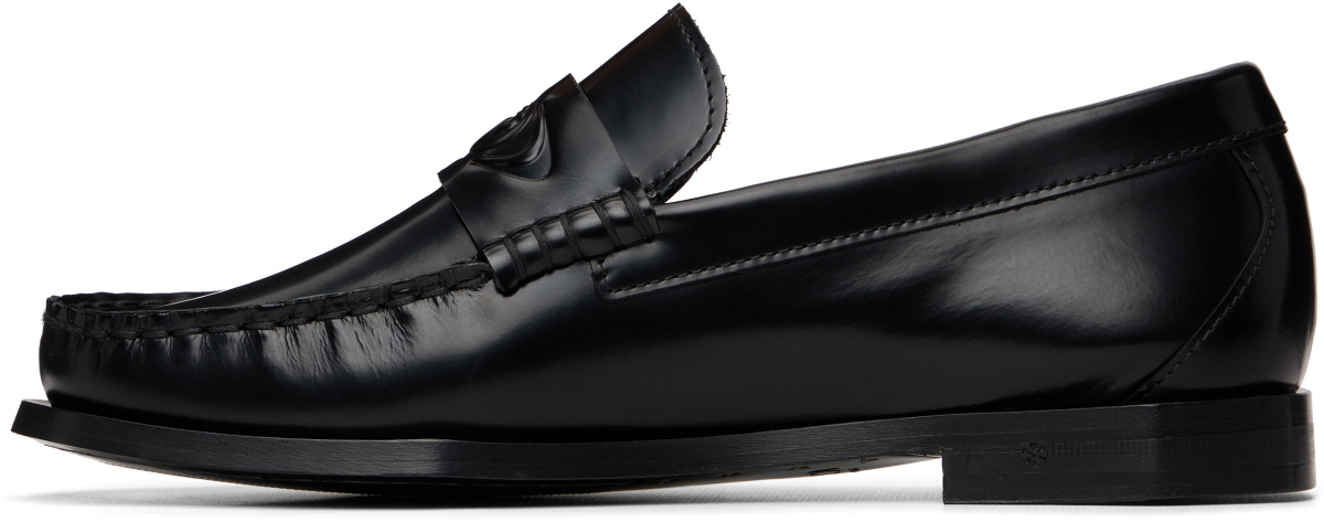 Casablanca Black Leather Loafers