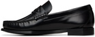 Casablanca Black Leather Loafers