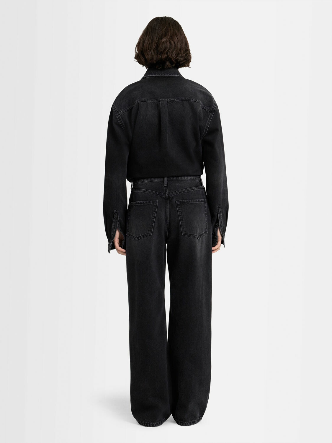 ANNAGRETA Clara Black Wash 5-pocket Denim Jeans