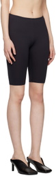 Issey Miyake Black Skin Shorts