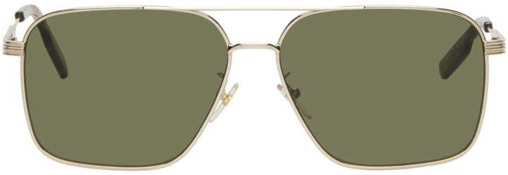 Photo: ZEGNA Gold Aviator Sunglasses