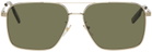 ZEGNA Gold Aviator Sunglasses