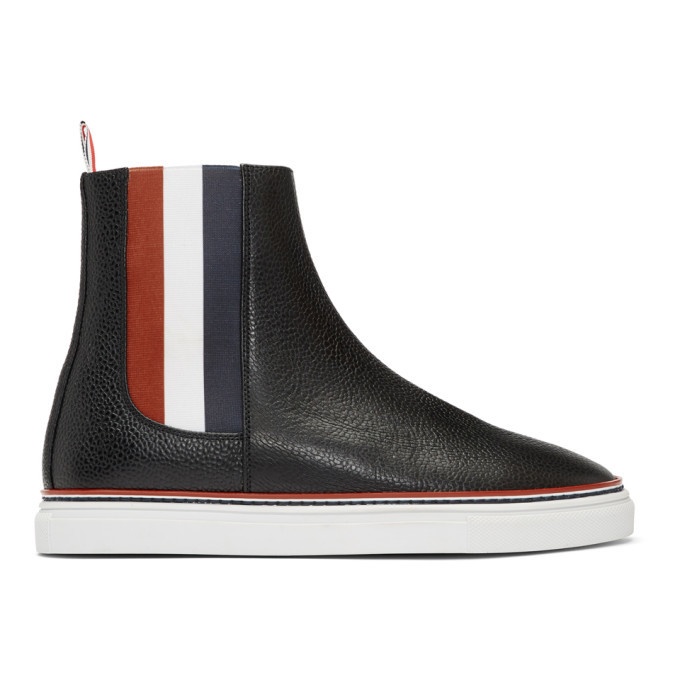 Photo: Thom Browne Black Trainer Chelsea Boots