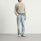 Represent Men's Lightweight Alpaca Knit Jumper in Latte