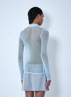 Gucci Embossed Technical Mesh Polo Top