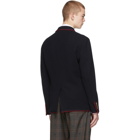 Gucci Navy Wool Palma Blazer