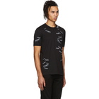 Dolce and Gabbana Black All-Over Patches T-Shirt