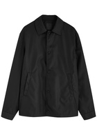Givenchy Logo-embroidered Taffeta Overshirt Black