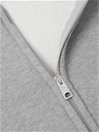 ERL - Panelled Cotton-Jersey Zip-Up Hoodie - Gray