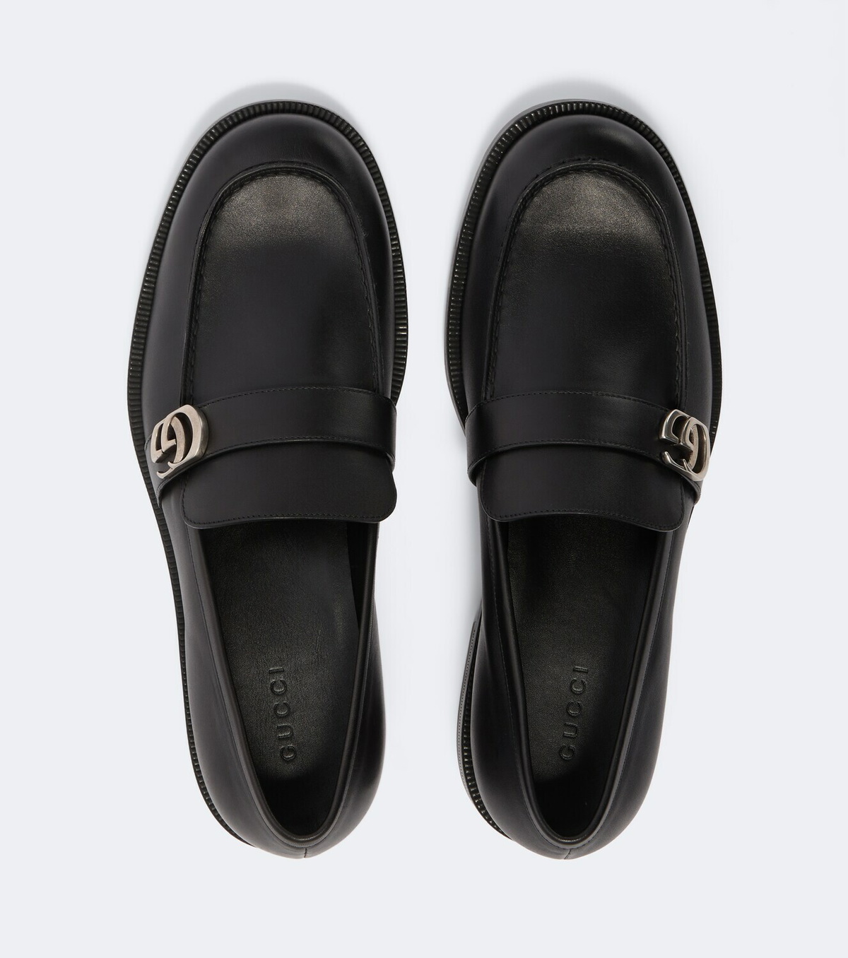 Gucci Double G leather loafers