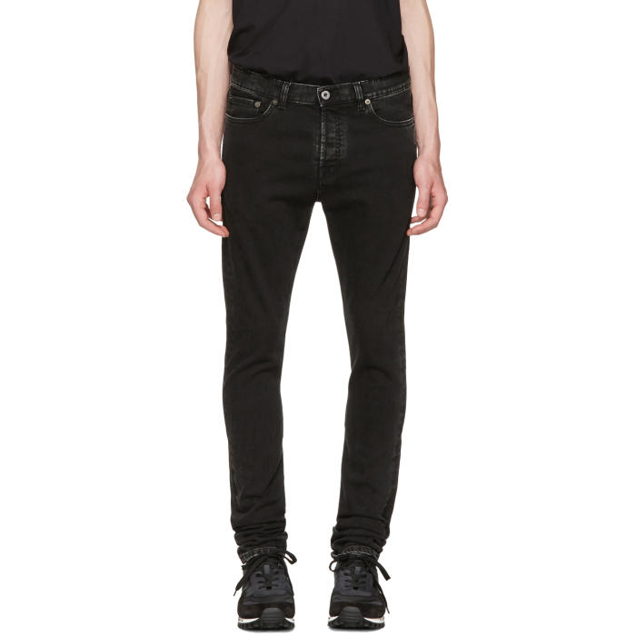 Photo: Valentino Black Marble Wash Skinny Jeans