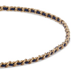 Miansai - Woven Nylon and Gold Vermeil Bracelet - Blue