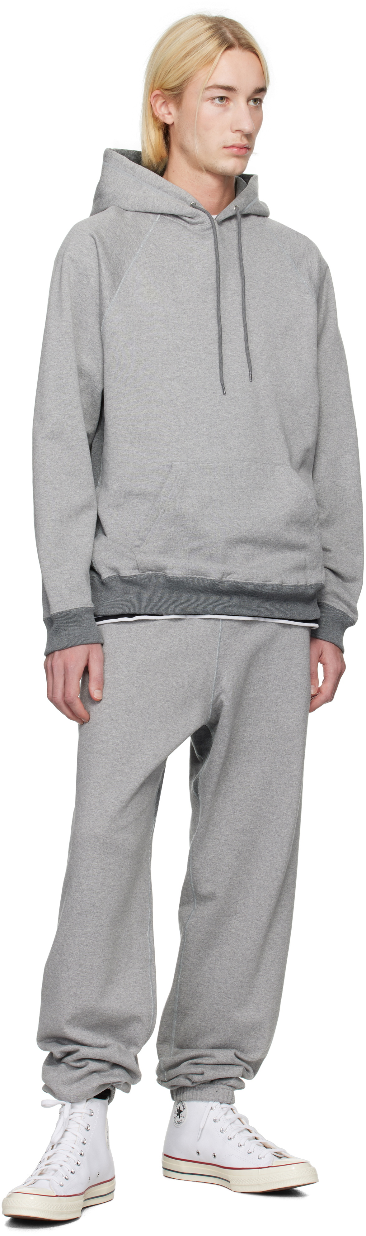 nanamica Gray Pullover Sweat Hoodie