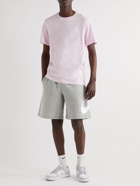 Nike - Sportswear Club Wide-Leg Logo-Print Cotton-Blend Jersey Shorts - Gray