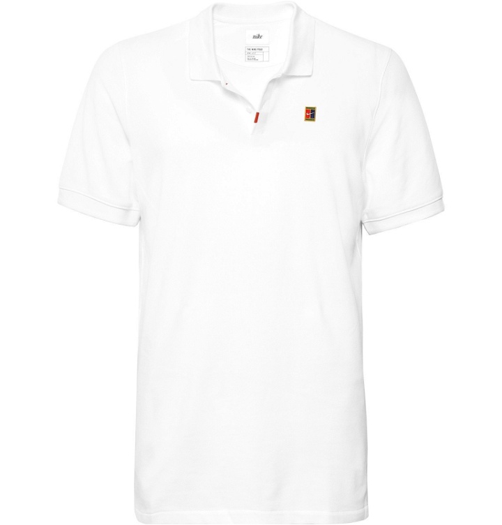 Photo: Nike Tennis - Slim-Fit Cotton-Blend Dri-FIT Piqué Polo Shirt - White