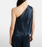 The Sei One-shoulder silk satin top